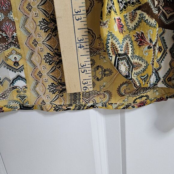 UMGEE Small/Medium Multicolor Boho Metallic Open Front Kimono Duster Topper - Picture 5 of 10